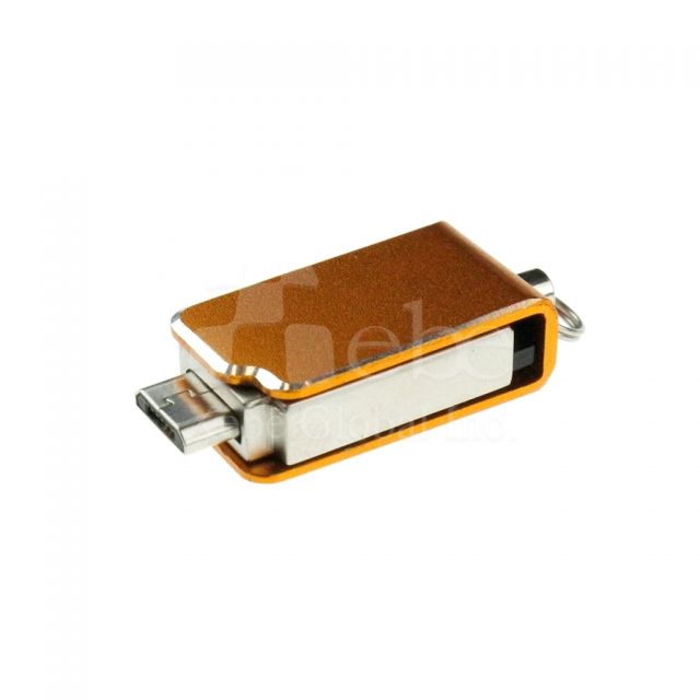 旋轉式手機 otg 隨身碟 金屬質感雙頭USB隨身碟