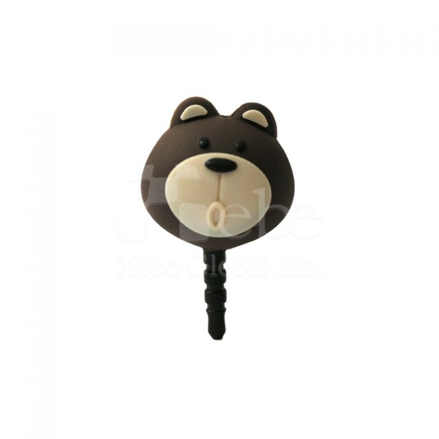 小熊造型耳機塞
