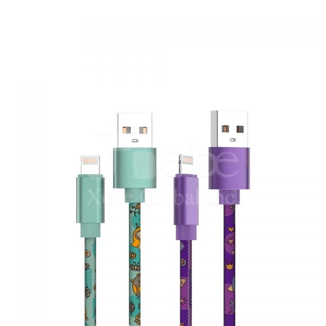 繽紛USB傳輸數據線客製化商品