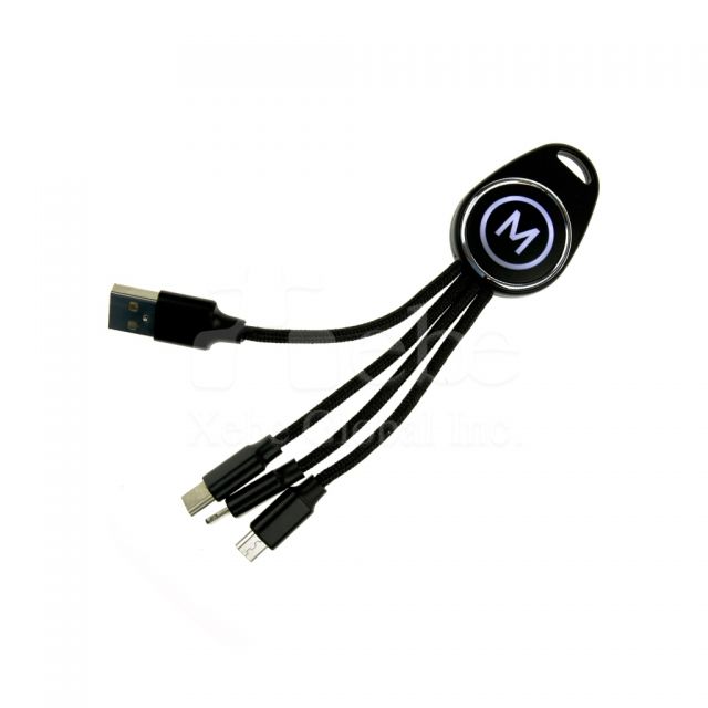 客製化Logo發光充電線 尾牙禮品