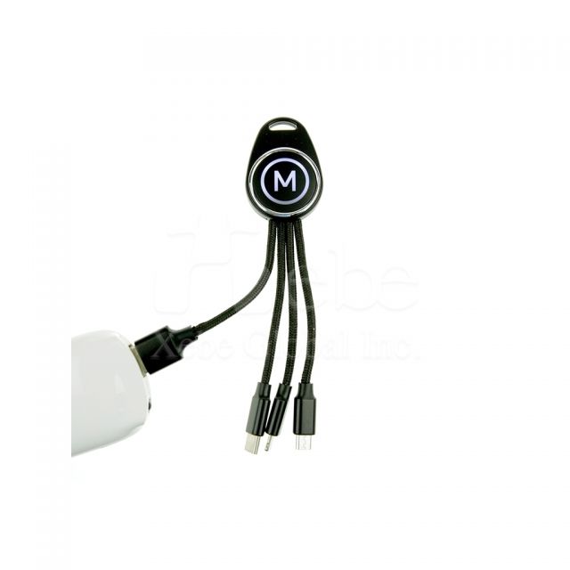 客製化Logo發光充電線 尾牙禮品