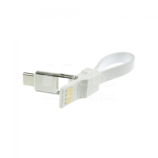 鑰匙圈LOGO三合一充電線 尾牙禮品