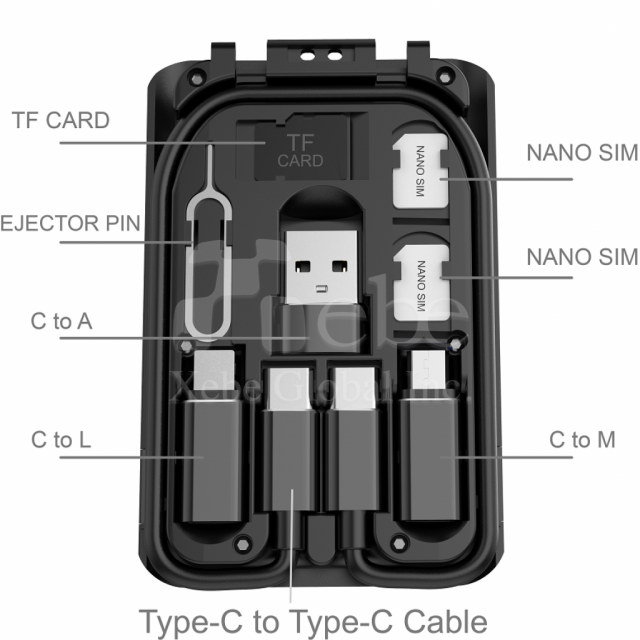客製旅行充電組 多合一充電線組