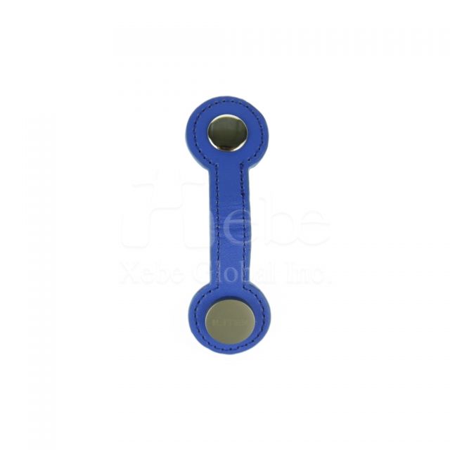 皮革耳機收線器