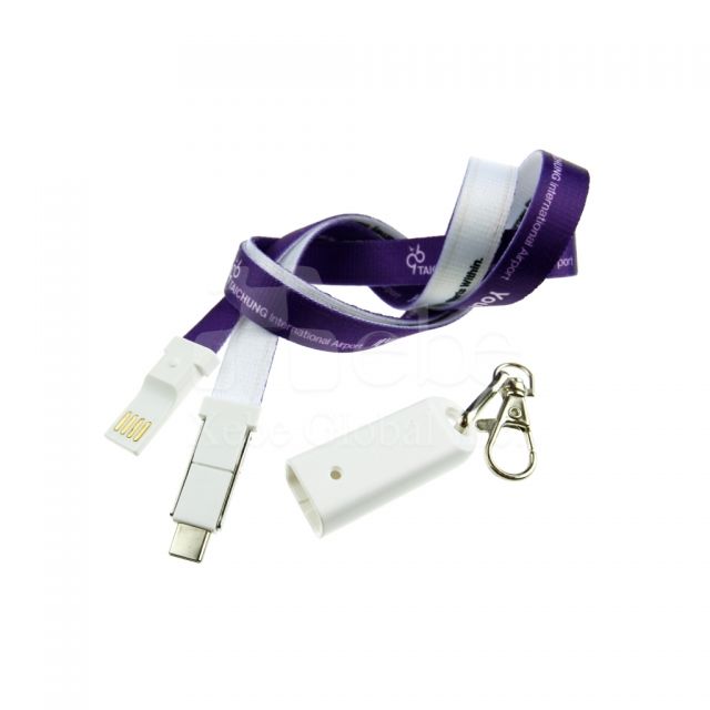 客製化證件掛繩充電線 