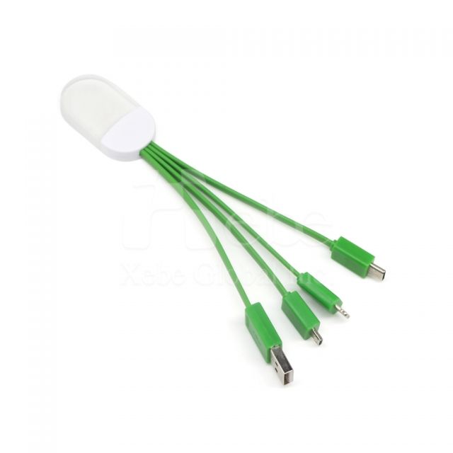 客製化水晶發光充電線 
