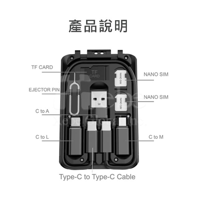 隨身充電線組合包客製 