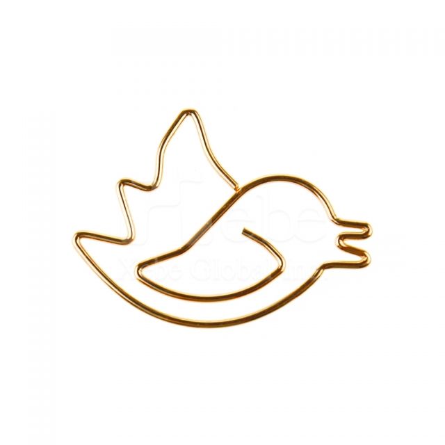 小鳥金色迴紋針 