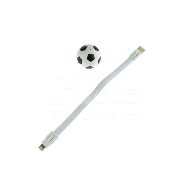 足球造型USB充電線