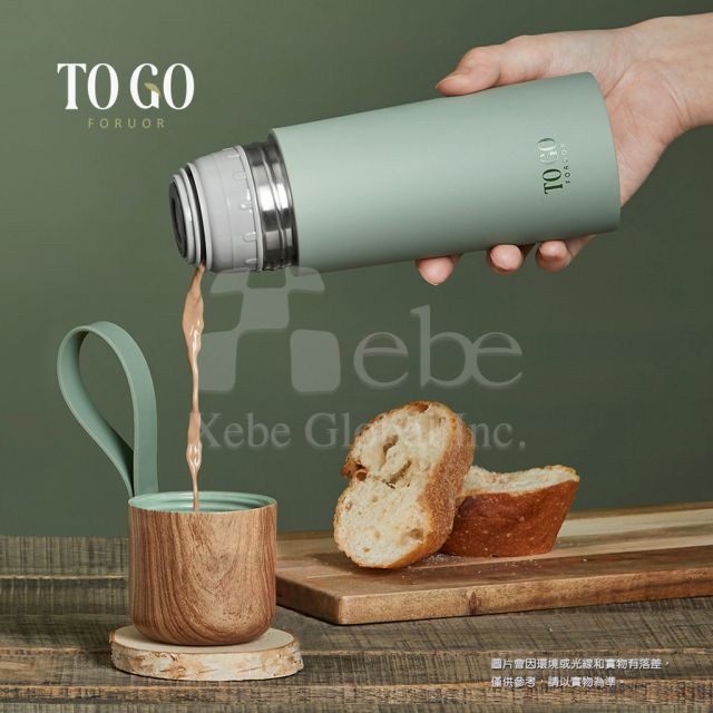 304不鏽鋼真空保溫瓶附提手