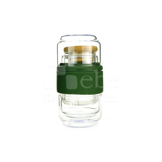 客製LOGO玻璃泡茶杯組