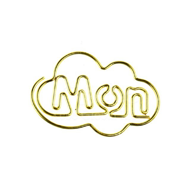 星期一Monday迴紋針