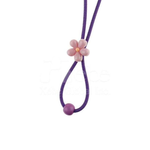 紫色小花朵口罩掛繩
