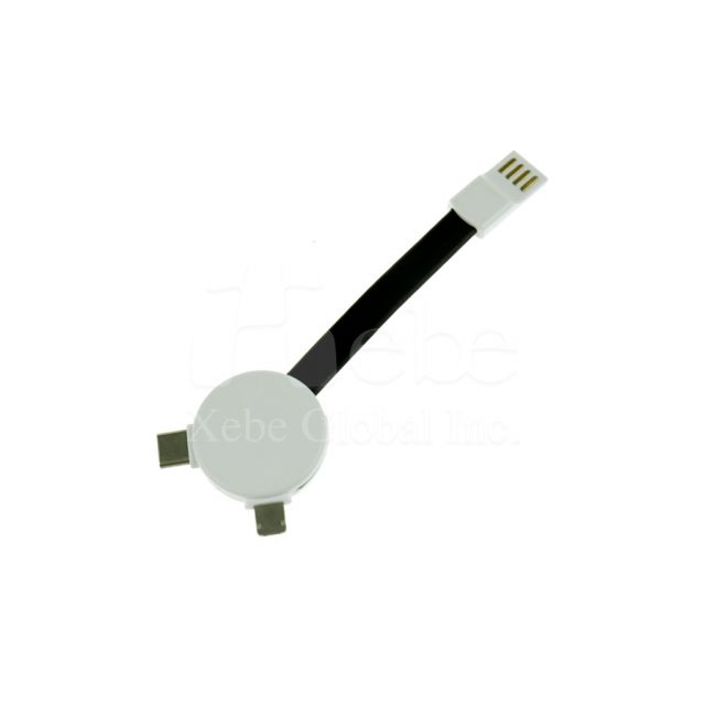 黑白熊貓三合一充電線