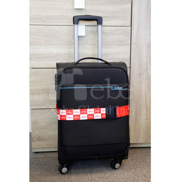 LOGO客製棋盤格行李束帶 
