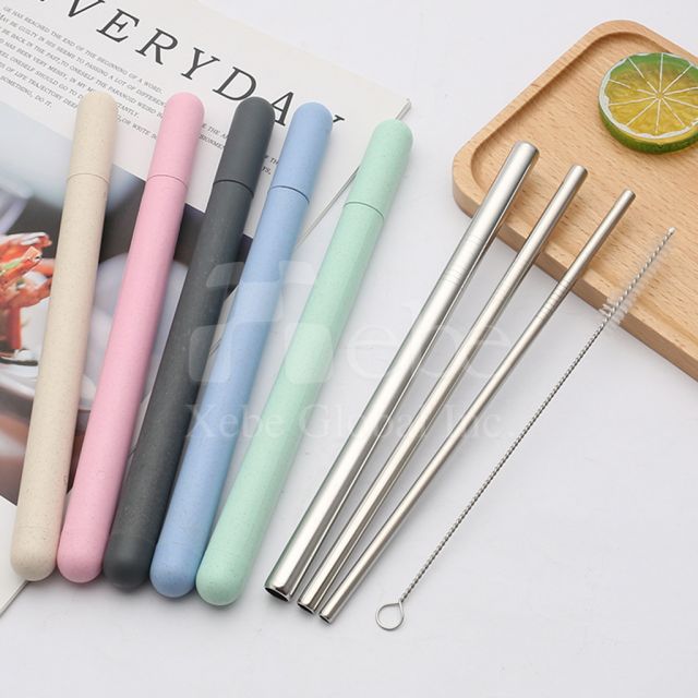 客製小麥桿不鏽鋼吸管組