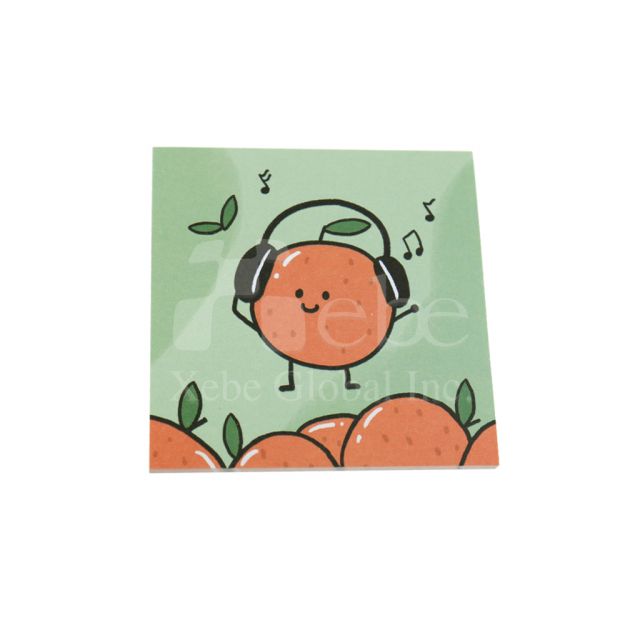 音樂橘子便條紙