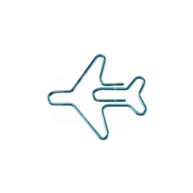 藍色小飛機造型迴紋針