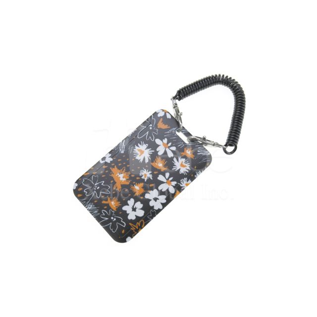 黑色花朵款客製化行李吊牌