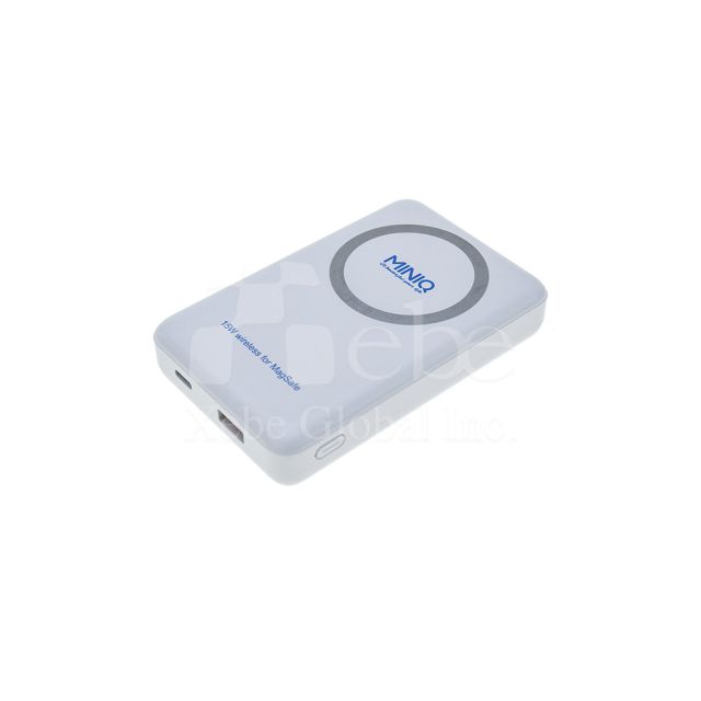 白色立架客製化行動電源