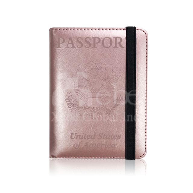 粉色客製化護照套