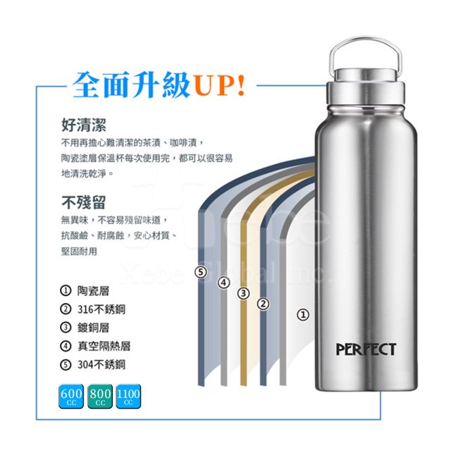PERFECT理想 316陶瓷保溫瓶