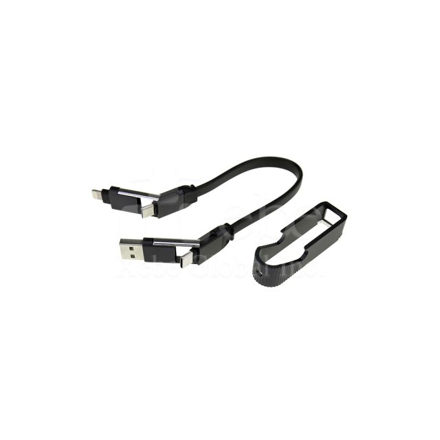 多功能黑色客製化USB充電線