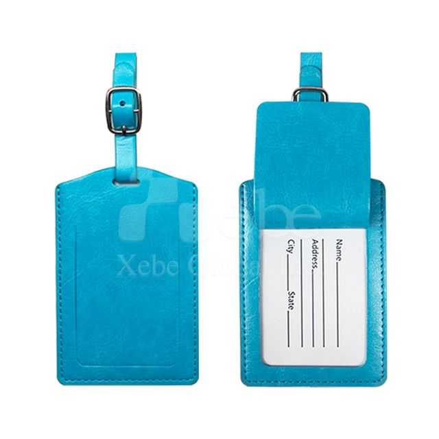 掀蓋皮革客製化行李吊牌