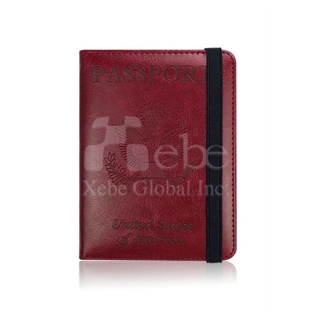 磚紅客製化護照夾