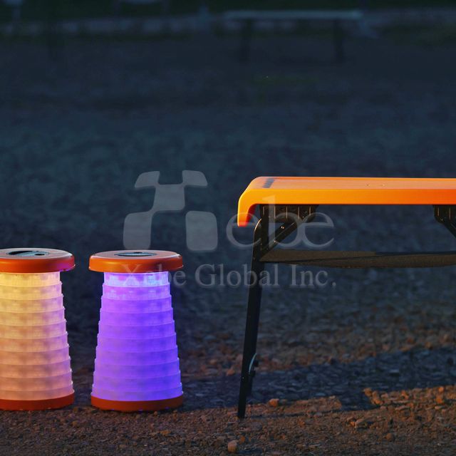 LED摺疊桌椅 客製化露營桌椅組