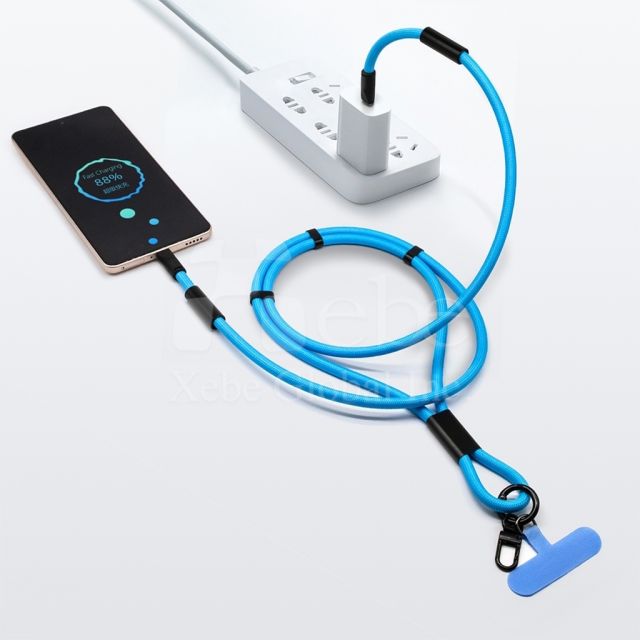 手機掛繩充電線 客製化多用途充電線