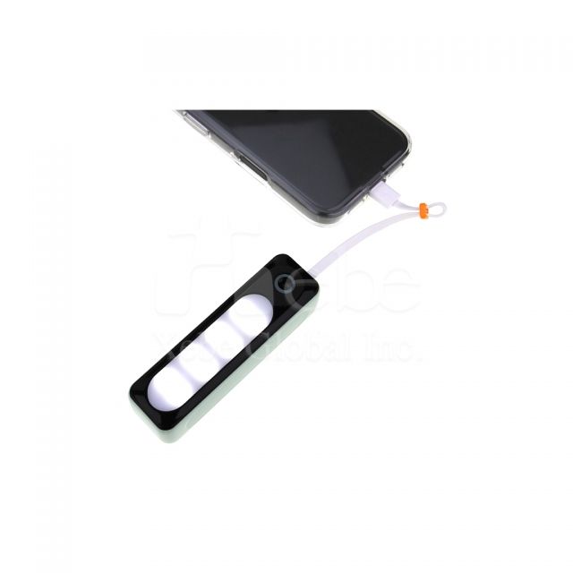 迷你自帶線行動電源印刷 3000mAh