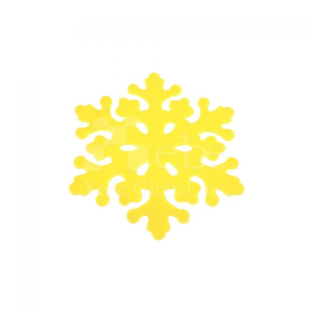 雪花造型矽膠杯墊