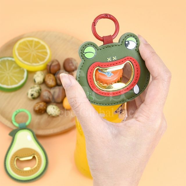 青蛙造型開瓶器 皮革開瓶器吊飾