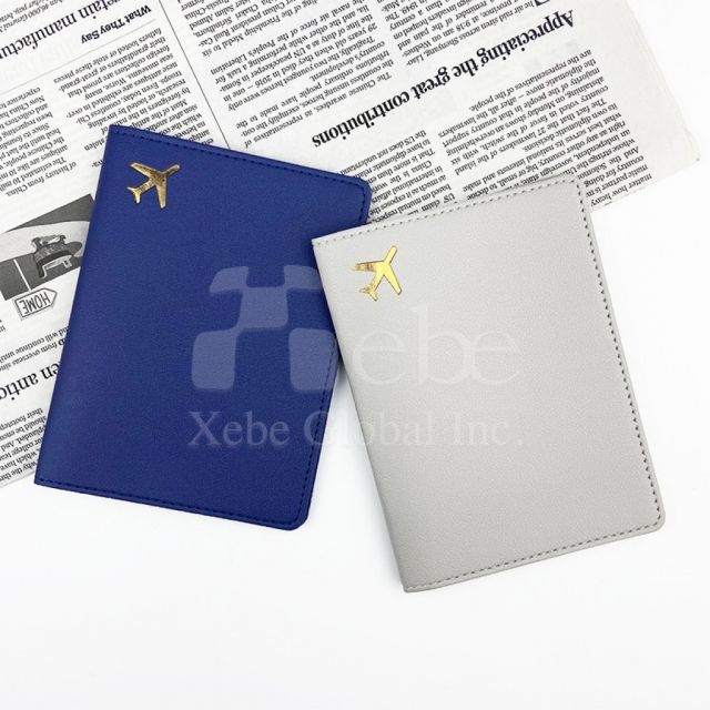 經典黑皮革護照夾客製