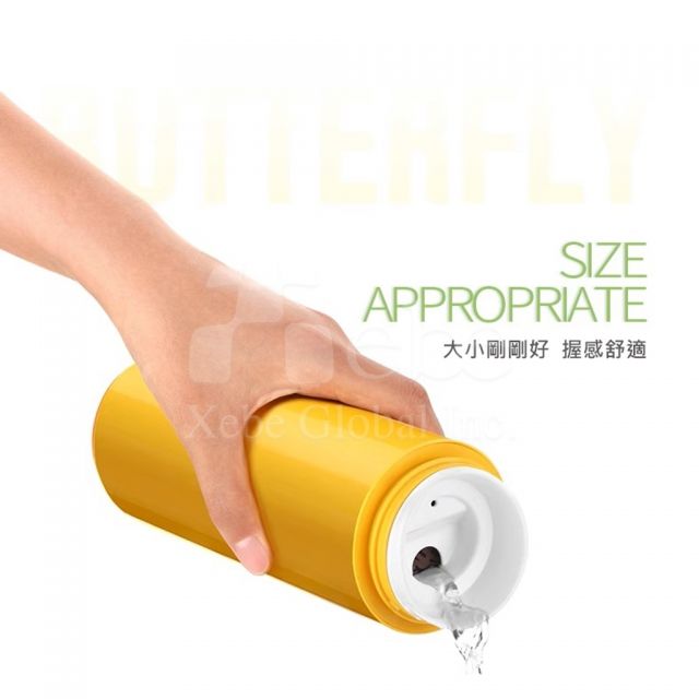 明亮黃色保溫瓶客製化