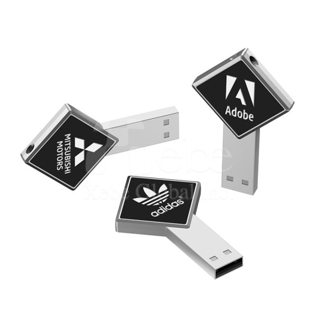 客製銀色發光經典USB