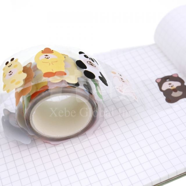 動物裝圖案紙膠帶