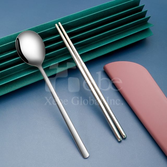 紫色不鏽鋼環保餐具