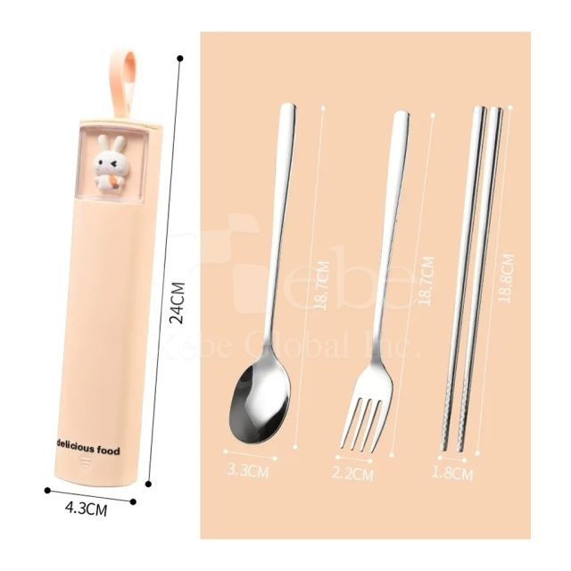 兔子不鏽鋼環保餐具組製作