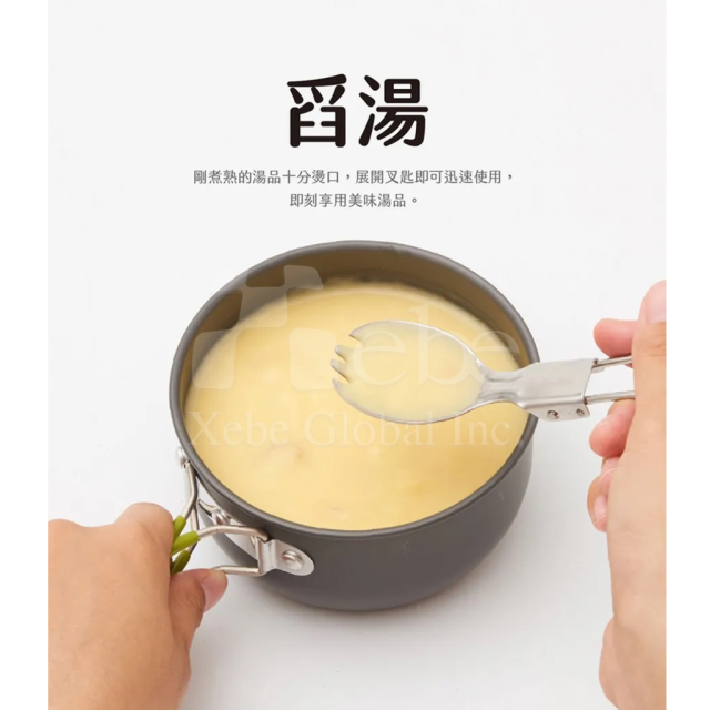 客製化折疊不鏽鋼環保餐具